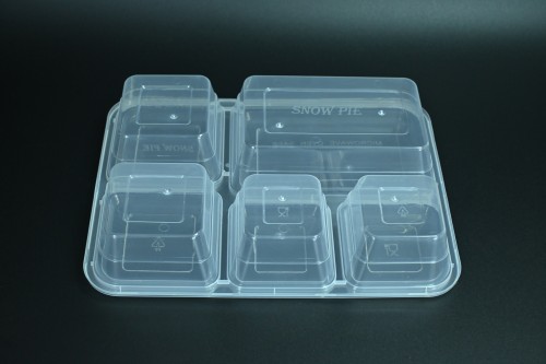 PP Korean-style five-layer square lunch box