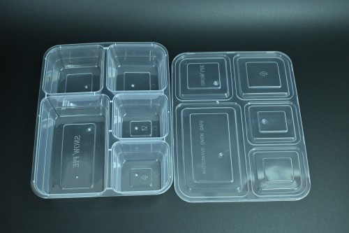 PP Korean-style five-layer square lunch box