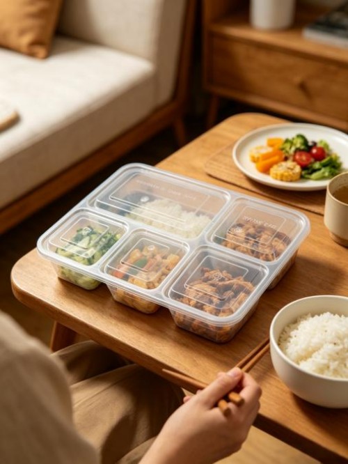 PP Korean-style five-layer square lunch box